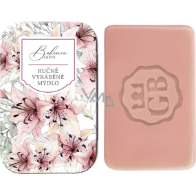 Bohemia Gifts Wino winogron ręcznie wytwarzane mydło toaletowe z gliceryną w metalowej puszce 80 g