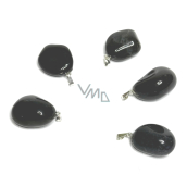 Onyx Troml wisiorek naturalny kamień, 2,2-3 cm, 1 sztuka, kamień życiowej siły