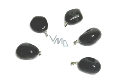 Onyx Troml wisiorek naturalny kamień, 2,2-3 cm, 1 sztuka, kamień życiowej siły