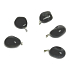 Onyx Troml wisiorek naturalny kamień, 2,2-3 cm, 1 sztuka, kamień życiowej siły