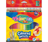 Colorino Kredki trójkątne 24 kolory + temperówka