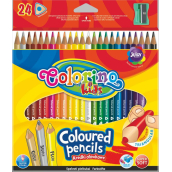Colorino Kredki trójkątne 24 kolory + temperówka