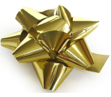 Naklejka Gwiazdka Średnia Metal Złota 6,5 cm
