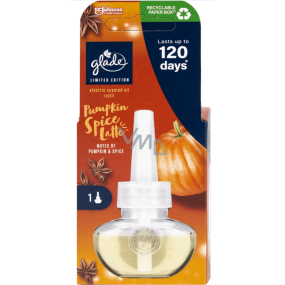 Glade Pumpkin Spice Latte tekutá náplň do elektrického osvěžovače vzduchu 20 ml Glade Pumpkin Spice Latte tekutá náplň do elektrického osvěžovače vzduchu 20 ml