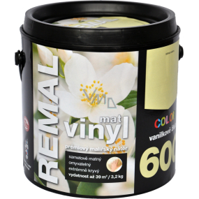 REMAL Vinyl Color mat farba zmywalna na ścianę, 600 waniliowo-żółta, 3,2 kg
