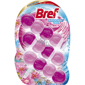 Bref Brilliant Gel Wiosenny deszcz WC blok 3× 42 g
