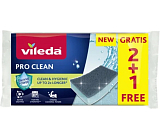 Vileda Pro Clean gąbka do naczyń, 2+1 szt.
