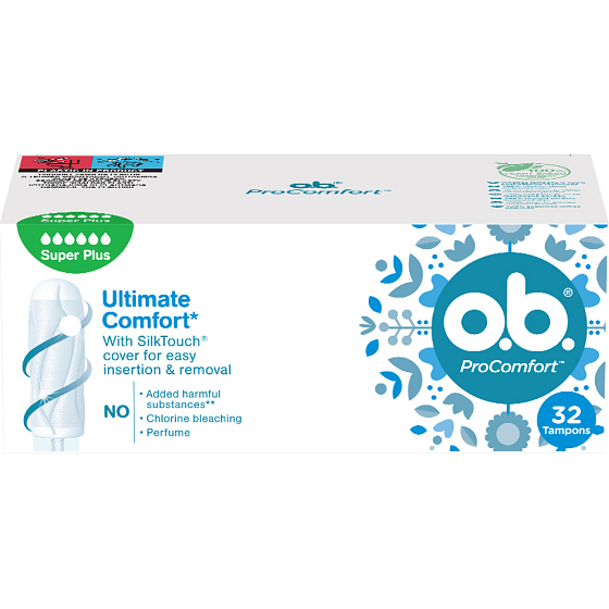 O.B. ProComfort Super Plus tampony, 32 ks