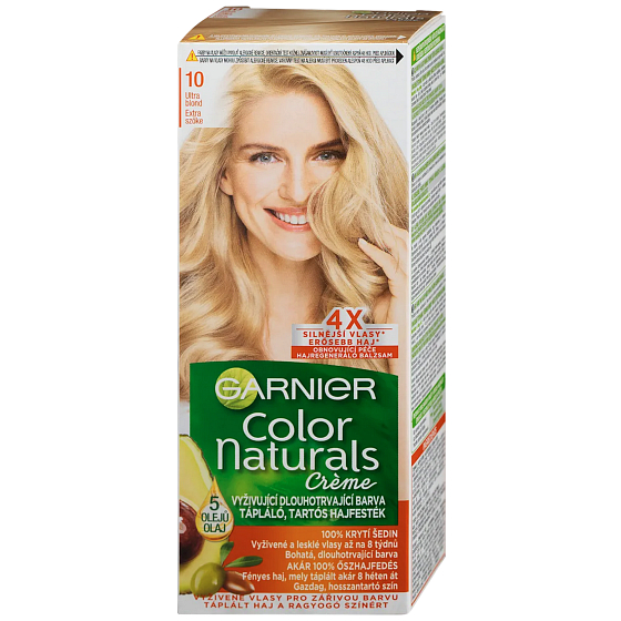 Garnier Color Naturals Creme farba do włosów, odcień bardzo bardzo jasny blond 10