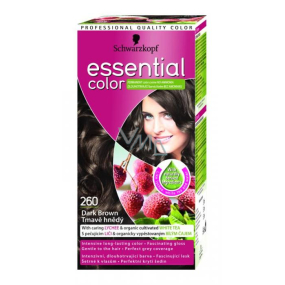 Schwarzkopf Essential Color dlouhotrvající barva na vlasy 260 Tmavě hnědá Schwarzkopf Essential Color dlouhotrvající barva na vlasy 260 Tmavě hnědá