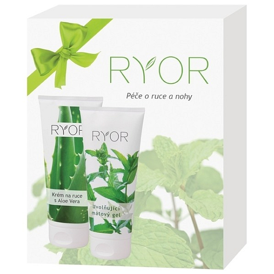 Ryor Mátový gel péče o tělo 200 ml + regenerační krém na ruce 100 ml, kosmetická sada