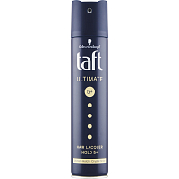 Taft Ultimate, lak na vlasy z maksymalnym utrwaleniem z efektem blasku, siła utrwalenia 5+, 250 ml