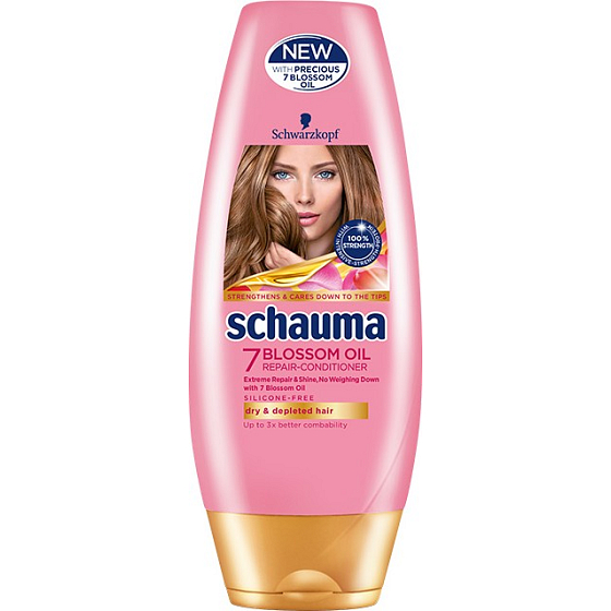 Schauma 7 Blossom Oil regenerační balzám pro suché a vyčerpané vlasy 200 ml