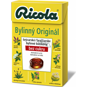 Ricola Original szwajcarskie ziołowe cukierki bez cukru z witaminą C z 13 ziół 40 g