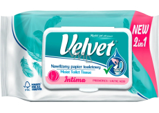 Velvet Intima 2w1 wilgotny papier toaletowy 42 sztuk