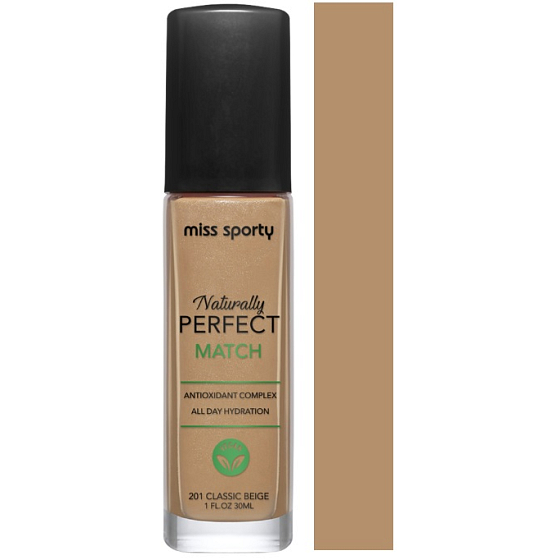 Miss Sporty Naturally Perfect Match podkład 201 Classic Beige 30 ml