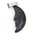 Obsidian Księżycowy przywieszek naturalny kamień, ręcznie szlifowana figurka 2,2 x 10 mm, kamień ochronny