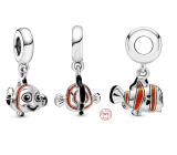 Charm Srebrna 925 Disney Hledá se Nemo - Szczęśliwy płetwa, zawieszka na bransoletkę
