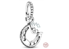 Zawieszka ze srebra próby 925 Podkowa dla szczęścia, charms do bransoletki symbol