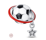 Zawieszka ze srebra próby 925 Euro 2024 Piłka nożna, koralik do bransoletki sport