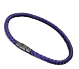 Lanový Magnetický náramek – tmavě modrý 20,5 cm x 4 mm, unisex