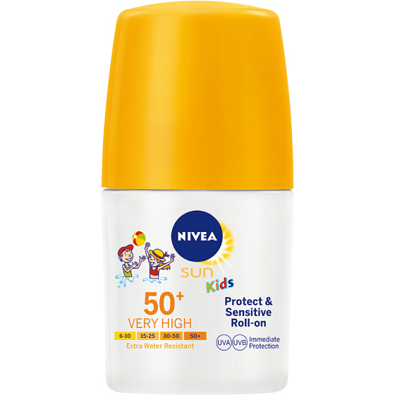 Nivea Sun Kids Sensitive protect & play OF 50 mleczko do opalania dla dzieci, 50 ml
