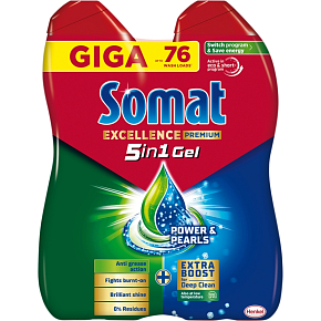 Somat Excellence Duo żel do zmywarki, 2 x 684ml, 76 porcji Somat Excellence Duo żel do zmywarki, 2 x 684ml, 76 porcji