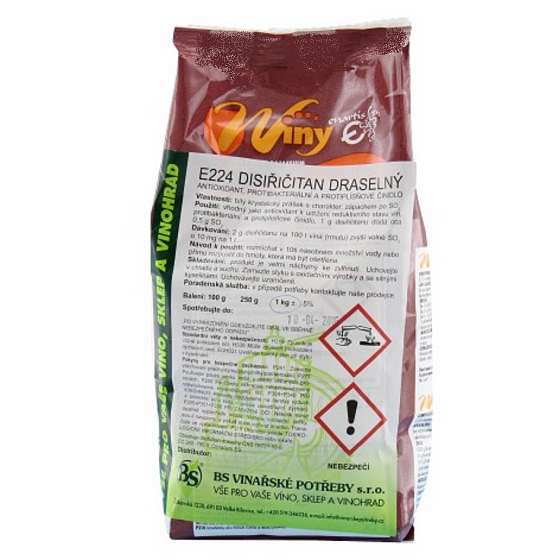 WINY Disiřičitan potasu E224 Pirydosulfat potasu do żywności - konserwant 100 g