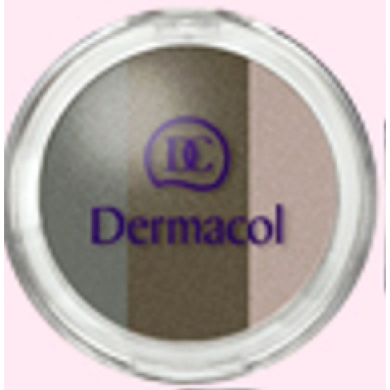 Dermacol Trio Summer oční stíny 03 hnědé 3,6 g