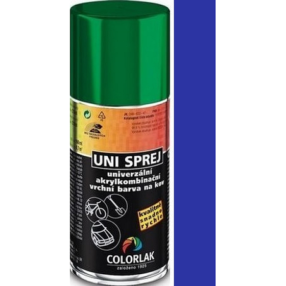 Colorlak Uni univerzální akrylkombinační barva sprej C4620 Modrá arktická 160 ml
