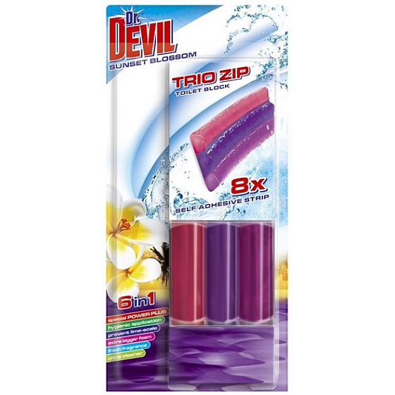 Dr. Devil Sunset Blossom 6v1 Trio Zip Wc samolepicí blok 60 g