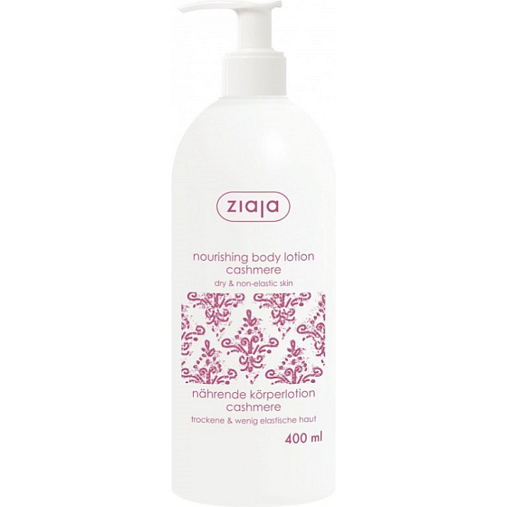 Ziaja Kaszmirowe białka odżywcze mleko do ciała dla suchej skóry 400 ml