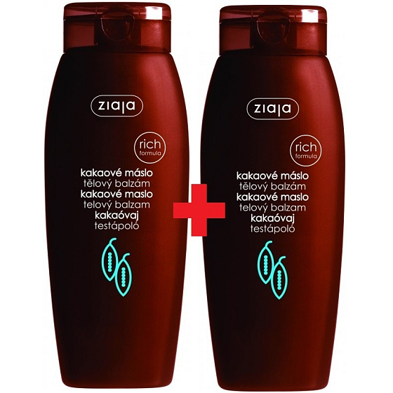 Ziaja Kakaové máslo tělový balzám 200 ml + Kakaové máslo tělový balzám 200 ml, duopack