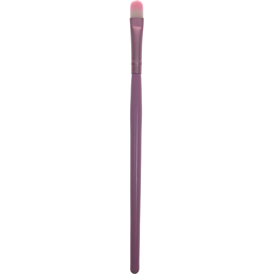 Kosmetický štětec širší oblý růžový 15 cm