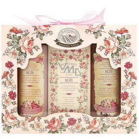 Bohemia Gifts Róża żel pod prysznic 100 ml + mydło toaletowe 100 g + szampon do włosów 100 ml