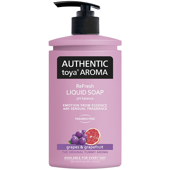 Autentyczne Toya Aroma Winogrona i Grejpfrut płynne mydło dozownik 400 ml