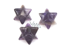 Ametyst Merkaba hmatka z kamene naturalnego 13 mm, kamień królów i biskupów