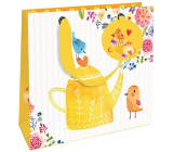 Niekupiona Torebka papierowa luksusowa 18 x 16 x 8 cm Dzbanek Żółty