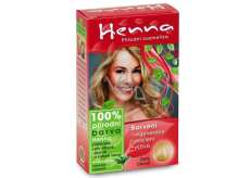 Henna Naturalna farba do włosów Złoty blond 114 proszek 33 g