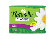 Naturella Classic Maxi podpaski higieniczne o zapachu rumianku z skrzydełkami 8 sztuk