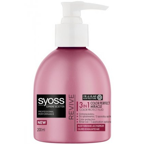 Syoss Supreme Selection Revive 3v1 ochrana barvy kúra 200 ml