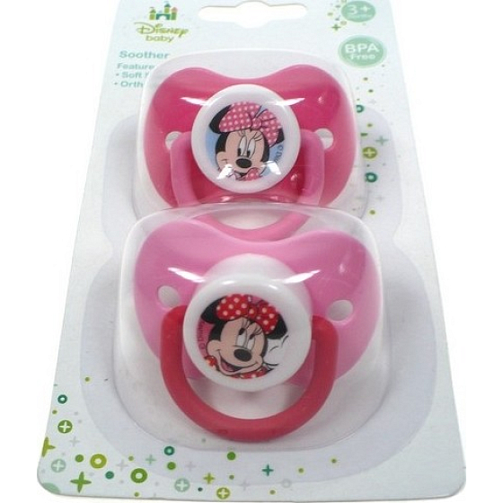 Disney Minnie Mouse šidítko silikonové anatomické 3+ 2 kusy