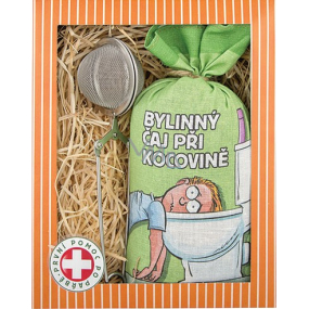 Bohemia Gifts Bylinný čaj při kocovině sypaný 70 g + sítko na čaj 1 kus, dárková sada Bohemia Gifts Bylinný čaj při kocovině sypaný 70 g + sítko na čaj 1 kus, dárková sada