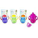 First Steps Sipper Cup 12+ láhev se sosákem a dvěma uchy pro děti zelená 300 ml