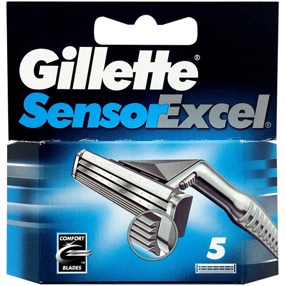 Gillette Sensor Excel náhradní břity pro muže 3 kusy