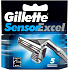 Gillette Sensor Excel náhradní břity pro muže 3 kusy