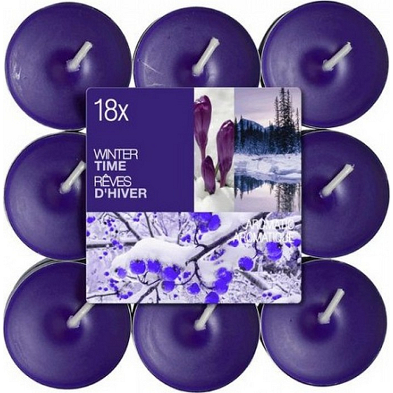 Bolsius Aromatic Winter Time - Zimowy czas zapachowych świec 18 sztuk, czas palenia 4 godziny