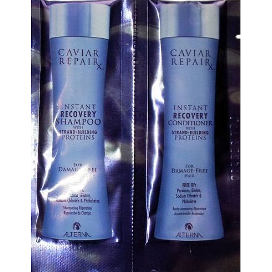 Alterna Caviar RepaiRx Duo Sachet vzorek šamponu a kondicionéru pro poškozené vlasy 2 x 7 ml