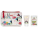Heathcote & Ivory Festive Party Animals krém na ruce 30 ml + dezinfekce na ruce 15 ml + kosmetická taška, kosmetická sada