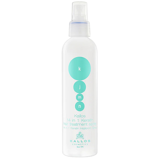 Kallos KJMN Keratin 14w1 bez spłukiwania spray do suchych i zniszczonych włosów 200 ml